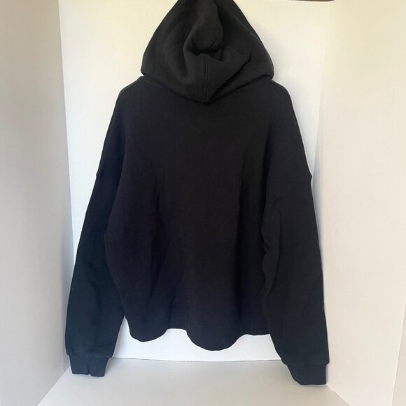 Madewell MWL Airyterry Hoodie Womens 1X Black Cotton Sweatshirt - Picture 3 of 9